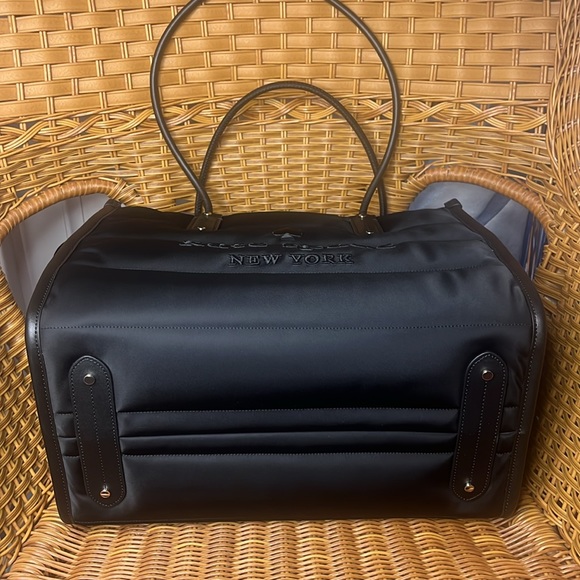 ♠️kate spade Ella Nylon Puffy Quilted Extra Large XL Tote Bag, Black NWT - Picture 12 of 15